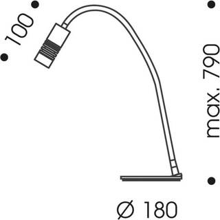 OLIGO A little bit colour bordlampe krom/hvid