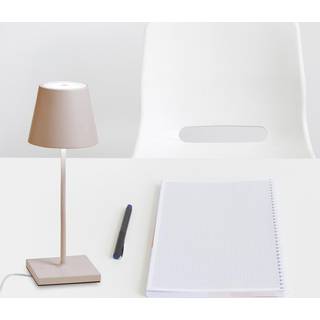 Zafferano Poldina mini bordlampe batteri IP65 sand