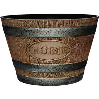 Klassisk hjem og have whisky plastharpiks hjem blomsterpotte t?nde planter eg brun 15 """"