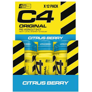 Cellucor - C4 Original Pre-Workout Shot, Citrus Berry - 12 x 60 ml