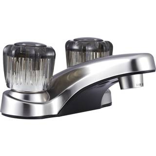 Dura vandhane DF-PL700S-SN RV badeværelse vandhane med røget akrylknapper (børstet satin nikkel)