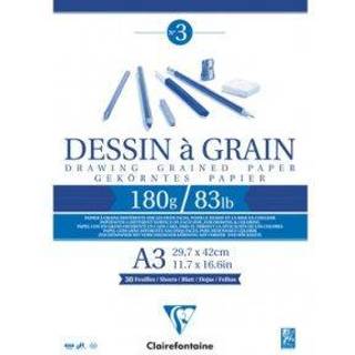 Clairefontaine 96622 Tegneblokke 180gr. I A3 (5stk.)