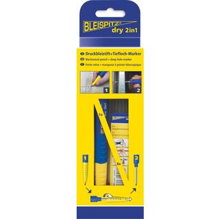 Bleispitz Dry 2in1 Tømrerblyant 1 stk pen med 6-pak stift