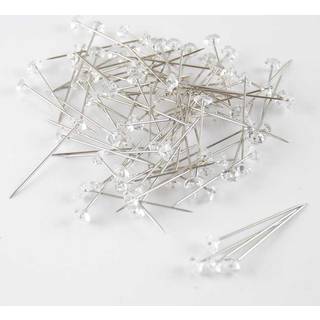 Dekonadel Diamant klein 100 Stück - Transparent