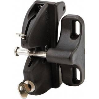 D&D Technologies llaa Lokklatch Locking Gate Gravity Latch Key L?sbar p? den ene side af Gate til metaltr? og vinylhegn sort
