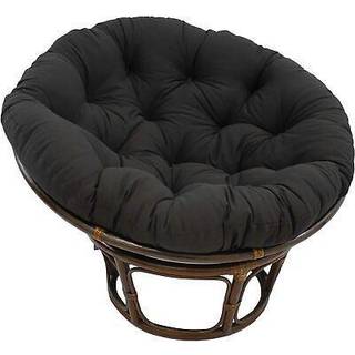 44-tommers solid twill papasan pude (passer 42-tommer papasan ramme)-sort