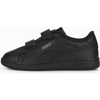 Puma Smash 3.0 Leather V Sneakers Kids, Black, Size 35, Shoes - Shadow Gray - 35