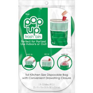Amscan Fodboldbane slynger - 13 -gallon b?rbar gr?n papirkurv kan/bin - 22 """" x 15 """" - Perfekt til tailgates & fester