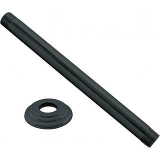 WestBrass 1/2 """" IPS x 6 """" Loft monteret bruserarm med flange mat sort D3606A-62