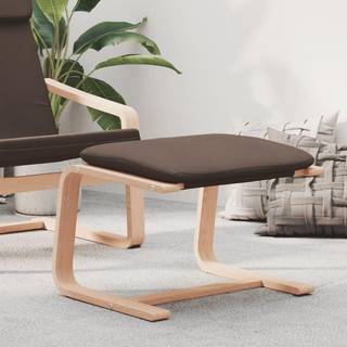 Fodskammel 51X41X40 Cm Stof Farvet - Mørkebrun