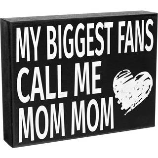 Jennygems mine st?rste fans kalder mig mor mor tr? tegn mommom gaver gave til mommom hyldeindretning og v?g h?ngende i USA