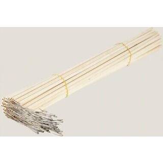 Laternenstab Holz mit Drahtbügel 60cm 50 Stück