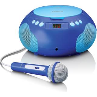 Lenco SCD-620BU - Portable radio/ CD player w. MIC.