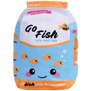 IsCream Play med din mat! Fiska! Fleece play kudde set med broderade accenter