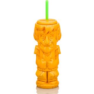 Geeki Tikis Scooby-Doo Shaggy Plastic Tumbler med halm | Holder 20 ounces
