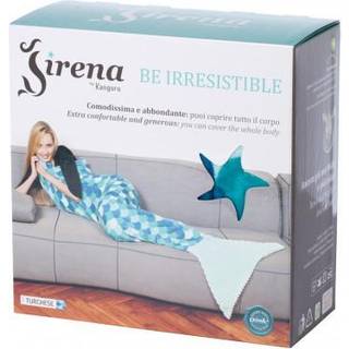 KANGURU Sirena Havfrue Plaid/Tæppe Turkis