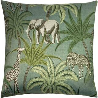 Riva Paoletti Riva Paoletti Green Jungle Parade Printed Polyester Filled Cushion