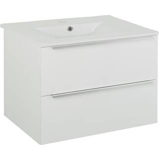 Milobad Aurum badmøbel i hvid højglans 80 cm