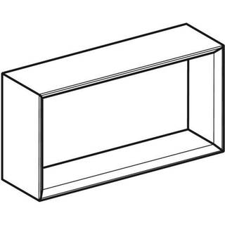 Geberit iCon vægboks rektangulær: B=45cm, H=23.3cm, T=13.2cm, Hvid / Lakeret blankpoleret