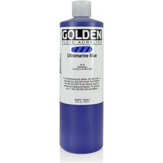 Fluid Acrylics af Golden Ultramarine Blue 16 FL. oz. Blaske professionel akrylmaling halvtransparent