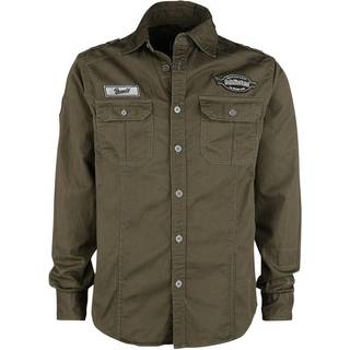 Brandit Luis Vintage Skjorte Oliven - 3XL