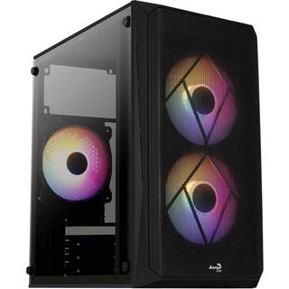AeroCool CS-107-A-BK-v2 Tårn Micro ATX Ingen strømforsyning Sort
