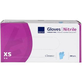 Undersøgelseshandske XL nitril pudderfri classic blå
