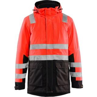 Blåkläder 4495 High Vis Vinter Parka / High Vis Vinter Parka - XL - High Vis Rød/Sort