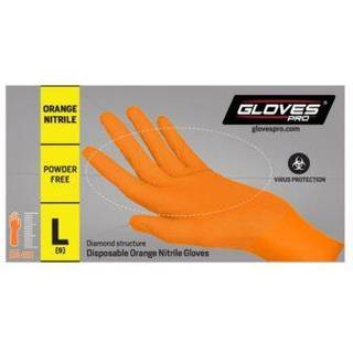Otto Schachner Handske nitril pf orange s.8