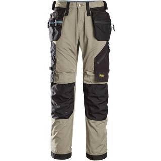 Snickers Workwear 6210 LiteWork Håndværkerbukser Khaki/Sort Kaki/sort