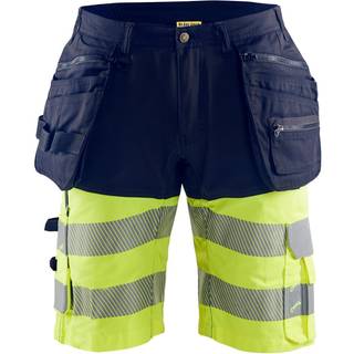 Blåkläder 159618119933C62 Hi-vis shorts med stretch, sort/høj synlighed gul Stl C62