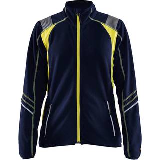 Blåkläder 4973 Dame Microfleece Jakke / Dame Microfleece Arbejdsjakke - 2XL - Marineblå/High Vis Gul