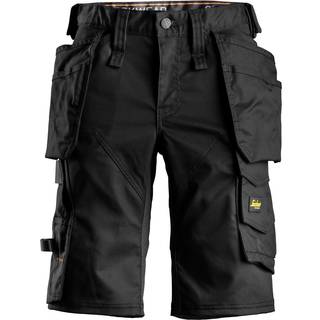 Snickers Workwear 6147 AllroundWork Shorts Stretch, Kvinder, Sort/Sort Sort/sort