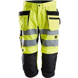 Snickers Workwear 6134 LiteWork Piratbukser Bemærk, gul Hi-Vis, gul