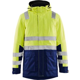 Blåkläder 4495 High Vis Vinter Parka / High Vis Vinter Parka - 2XL - High Vis Gul/Marineblå