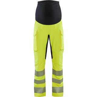 Blåkläder 7100 Graviditets High Vis Buks 4-vejs stretch / Graviditets High Vis Arbejdsbuks 4-vejs stretch - L - High Vis Gul/Sort