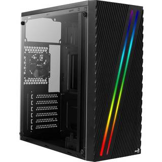 AeroCool Streak - mid tower - ATX - Kabinet - Tower - Sort