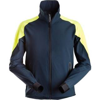 Snickers 8028 flexiwork, neonfarvet jakke navy/neon gul XS