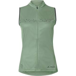 Vaude Women's Posta Full Zip Tricot SL Rad Singlet Damer størrelse 40 farve grøn