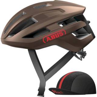 ABUS PowerDome ACE Cykelhjelm i Metallic Copper L - Aerodynamisk, Ventilation med Forced Air Cooling Teknologi, Zoom Ace Justeringssystem, Inkl. Race