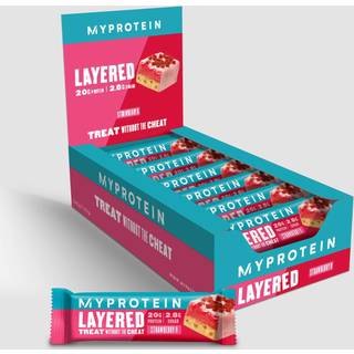 6 Layer Protein Bar - 12 x 60g - Jordbær