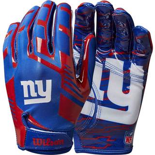 Wilson NFL Stretch Fit Football Gloves - Voksne New York Giants