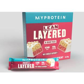 Lean Layered Bar - 6 x 40g - White Chocolate and Raspberry