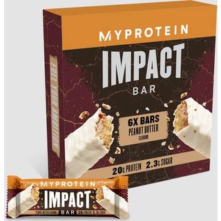 Impact Protein Bar - 6 x 64g - Jordnøddesmør