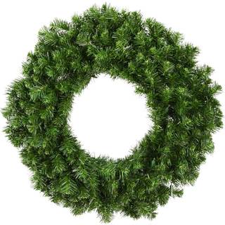 Vickerman 24 """" Olyst Douglas Fir Artificial Christmas Wreath med 200 PVC -tips - Utomhusklassad julkrans för ytterdörren eller mantel- Säsongens
