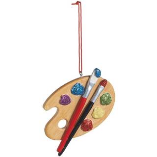 Ganz Painters Palette harpiks h?ngende julepynt - st?rrelse 3 in.