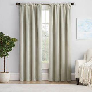 Eclipse Solid Thermapanel Modern Room Darkering Rod Pocket Window Curtain til sovev?relse (1 panel) 54 i x 84 i Taupe