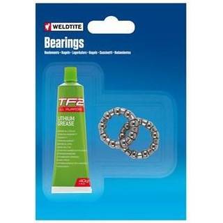 Lagerkugler Weldtite stål inkl. fedt 7/32" 24 stk