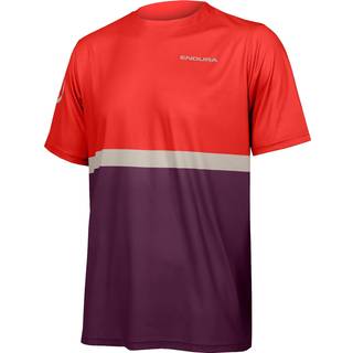 Endura SingleTrack Core Tee Cykeltrøje Aubergine - Størrelse XX-Large