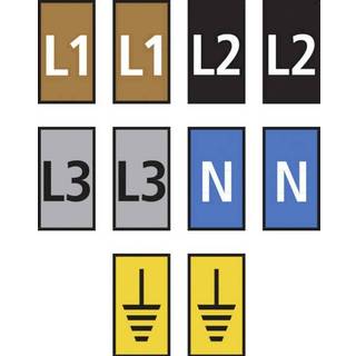 HellermannTyton WIC2-L1,L2,L3,N,Earth-PA66-MIX